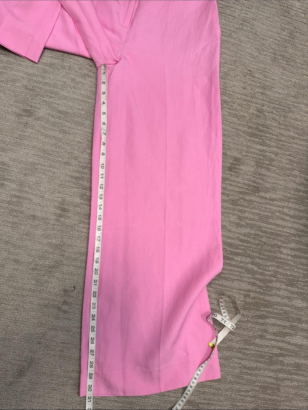 Reiss NWOT Raine Pleated Wide Leg Pants Pink Size 6 - Picture 10 of 12